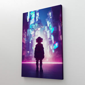 Cyberpunk Child Canvas Print