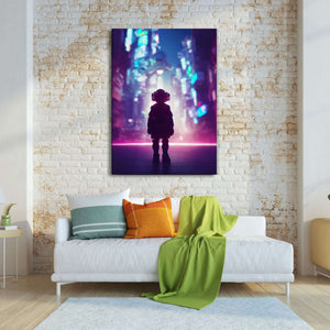 Cyberpunk Child Canvas Print