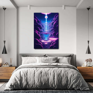 Cyberpunk City Canvas Print - Trippy Art | MusaArtGallery™