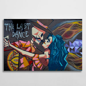 Dance Graffiti Wall Art - street art on canvas
