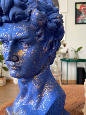 David Blue Bust Statue