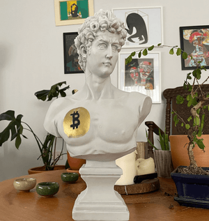 Bitcoin David Bust Statue - David Bust Statue for sale