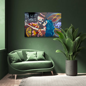Dance Graffiti Wall Art - street art on canvas