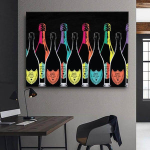 dom perignon canvas - Champagne Art