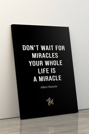 Albert Einstein Quote Canvas - Motivational Art