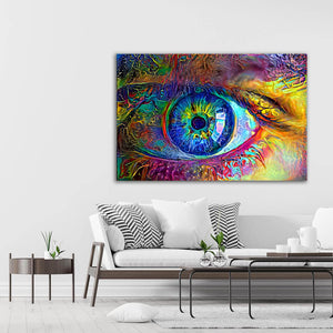Colorful Eye Canvas - Eye Art