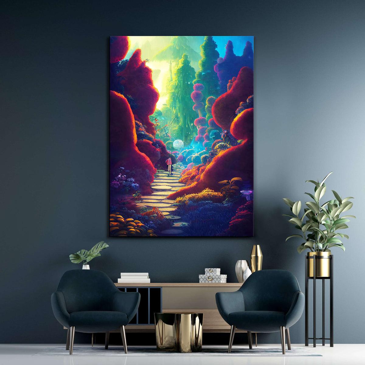 Fantasy Forest Canvas Print - Trippy Art | MusaArtGallery™