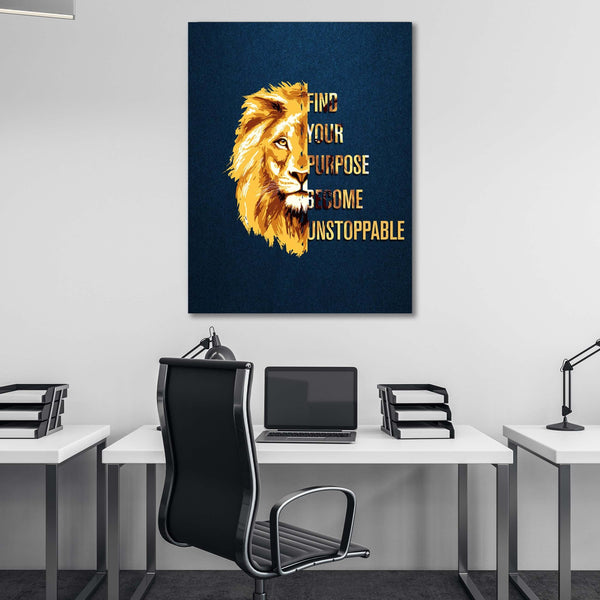 Lion Quote Canvas - Lion Canvas