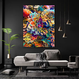 Dahlia Canvas - Modern art on canvas