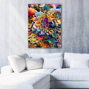 Dahlia Canvas - Modern art on canvas