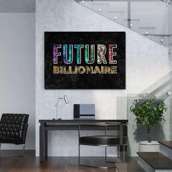 Future Billionaire Motivational Canvas
