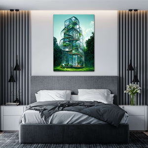 Futuristic House Canvas Print
