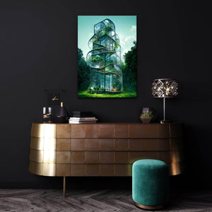 Futuristic House Canvas Print