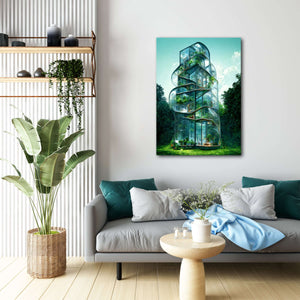 Futuristic House Canvas Print