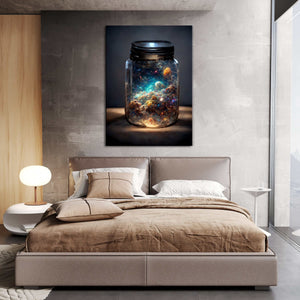 Galaxy Jar Canvas Print - Trippy Art | MusaArtGallery™