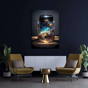 Galaxy Jar Canvas Print - Trippy Art | MusaArtGallery™