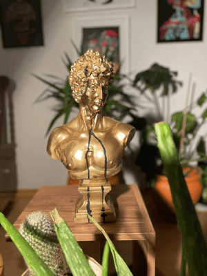Gold Bust of David- Davis Bust for Sale