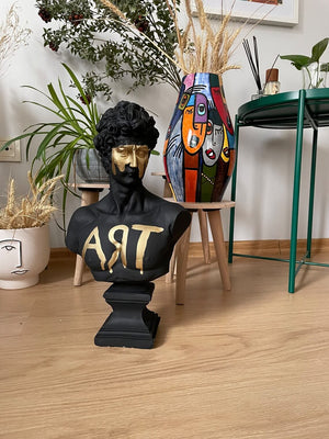 Black David Bust Statue - David Bust for Sale