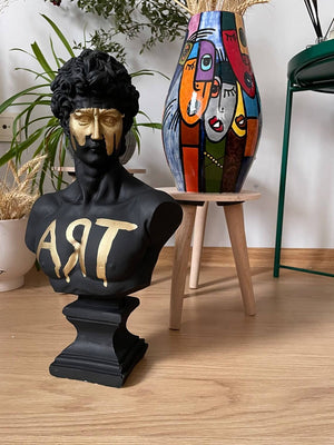 Black David Bust Statue - David Bust for Sale