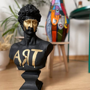 Black David Bust Statue - David Bust for Sale