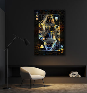 Gold Queen of Hearts Art | MusaArtGallery™