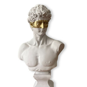 White Gold David Bust Statue - David Bust Statue For Sale