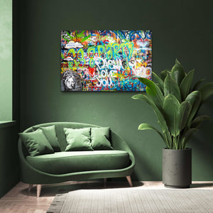 Graffiti Wall Art - street art on canvas