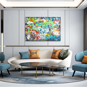 Graffiti Wall Art - street art on canvas