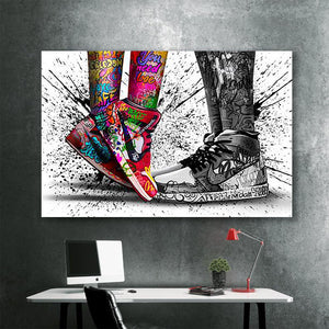 Graffiti Jordan Canvas - Air Jordan Graffiti Art