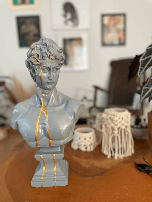 Grey David Bust Statue - David Bust Statue for Sale