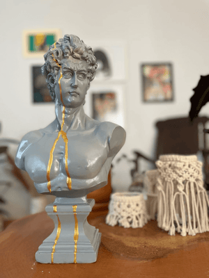 Grey David Bust Statue - David Bust Statue for Sale