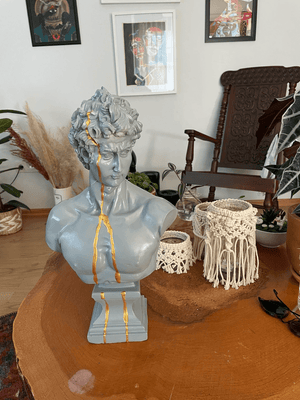 Grey David Bust Statue - David Bust Statue for Sale