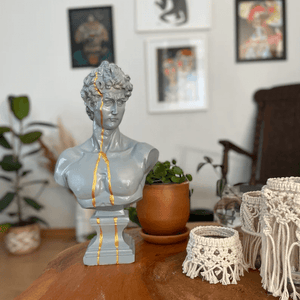 Grey David Bust Statue - David Bust Statue for Sale