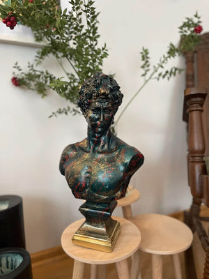 Green David Bust | MusaArtGallery™
