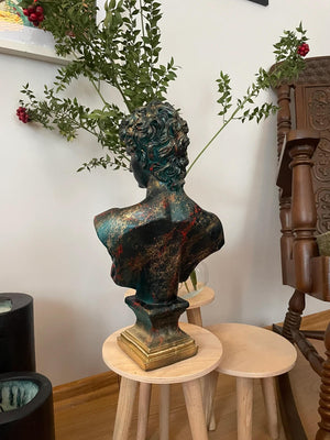 Green David Bust | MusaArtGallery™