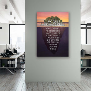 Success Island Canvas - Motivational Wall Art
