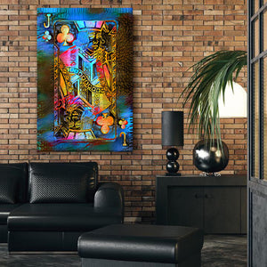 Blue Jack of Clubs Art| MusaArtGallery™