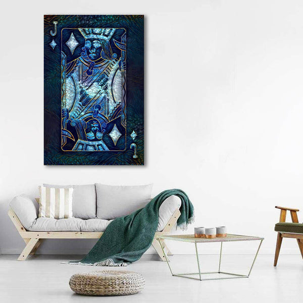 Blue Jack of Diamonds Art | MusaArtGallery™