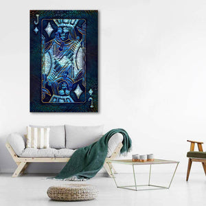 Blue Jack of Diamonds Art | MusaArtGallery™