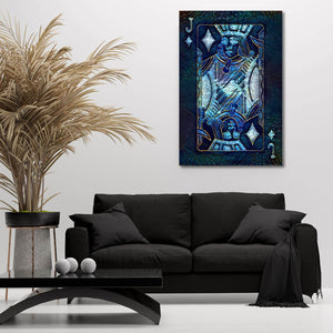 Blue Jack of Diamonds Art | MusaArtGallery™