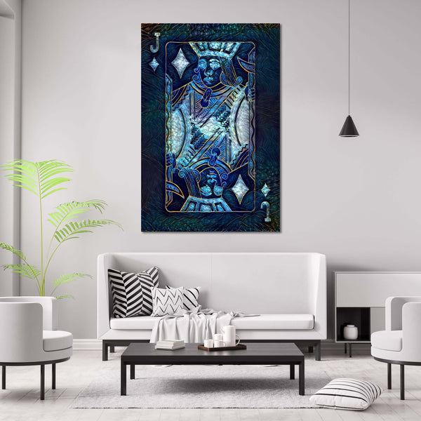 Blue Jack of Diamonds Art | MusaArtGallery™