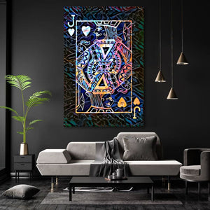 Colorful Jack of Hearts Art | MusaArtGallery™