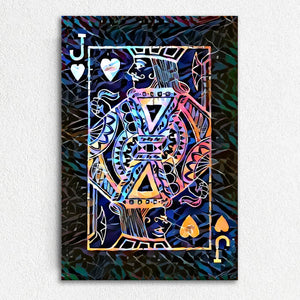 Colorful Jack of Hearts Art | MusaArtGallery™