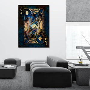 Gold Jack of Diamonds Art | MusaArtGallery™