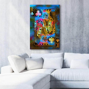 Blue King of Clubs Art | MusaArtGallery™