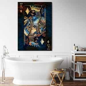 Gold King of Diamonds Art | MusaArtGallery™