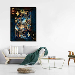 Gold King of Diamonds Art | MusaArtGallery™