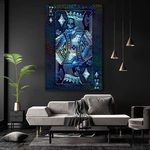 Blue King of Diamonds Art | MusaArtGallery™