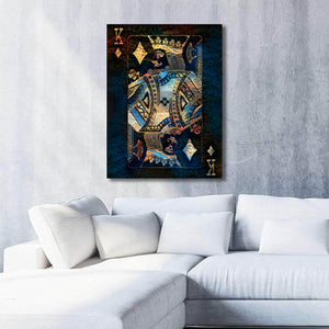 Gold King of Diamonds Art | MusaArtGallery™