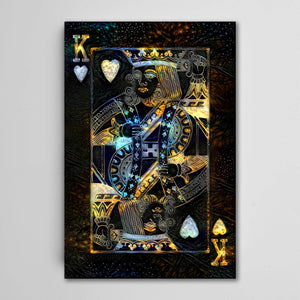 Gold King of Hearts Art | MusaArtGallery™
